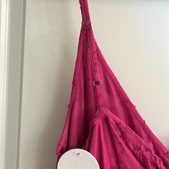 Hot pink maxi dress new with tags size small - Picture 3 of 5